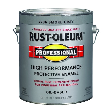 Rust-Oleum Interior/Exterior Paint, Gloss, Smoke Gray, 5 gal 7786-402